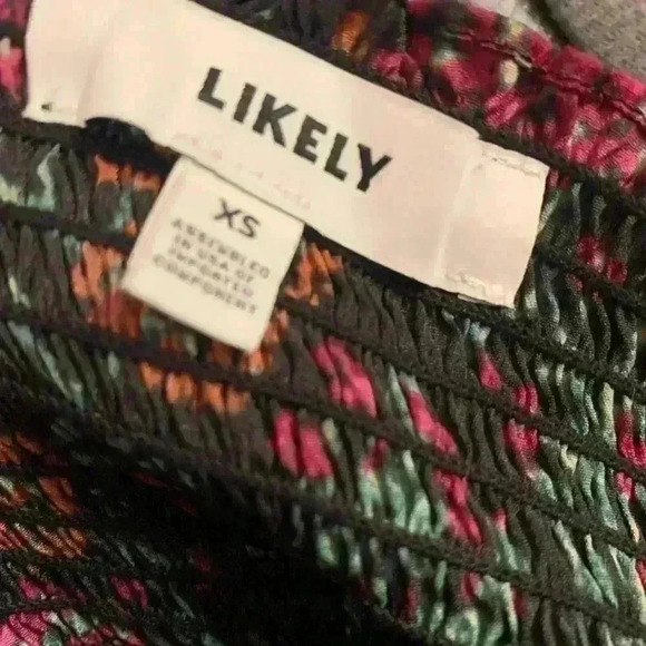 Likely Manning Smocked Off The Shoulder Floral Printed Mini Dress XS. - Picture 9 of 14